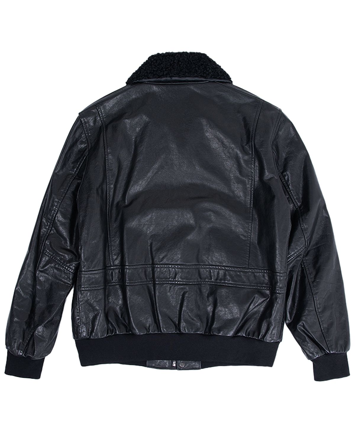 스트라이크(STRIKE) Aviator Lambskin Bomber Jacket (BLACK)