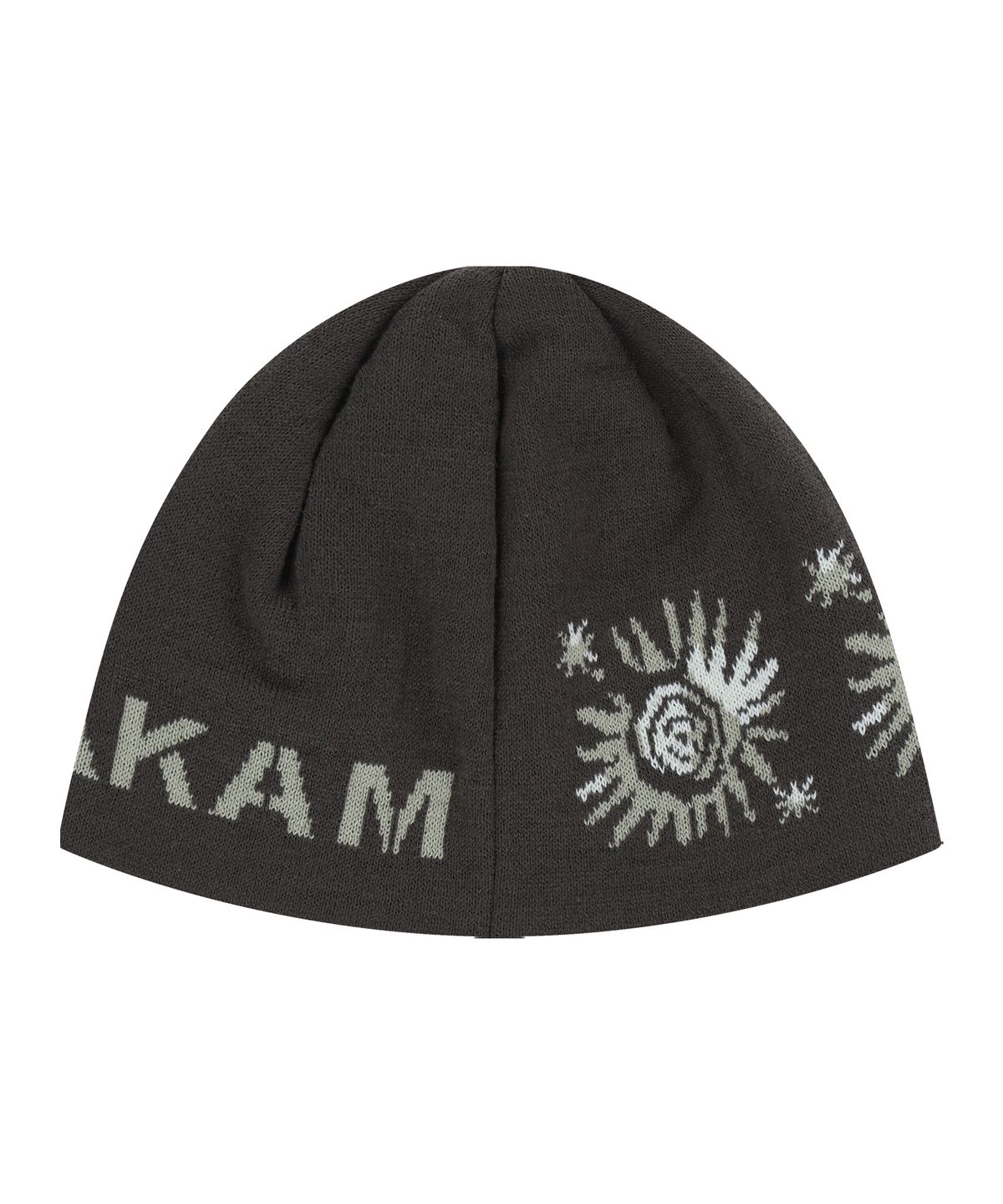 아캄(AAKAM) Small Sun Jacquard Beanie (Brown)