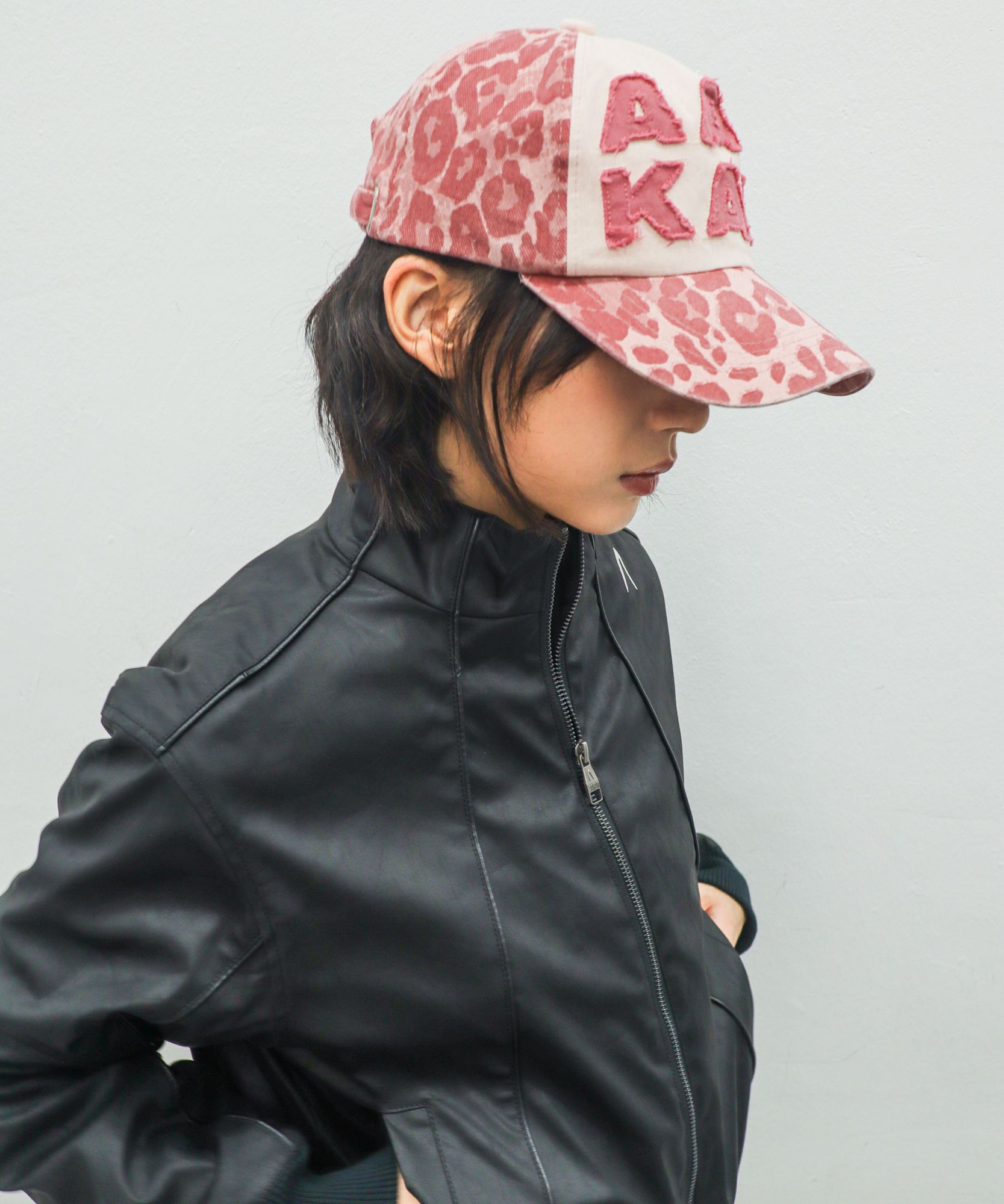 MUSINSA公式 | AAKAM Leopard Patch Cotton Ball Cap (Brown)