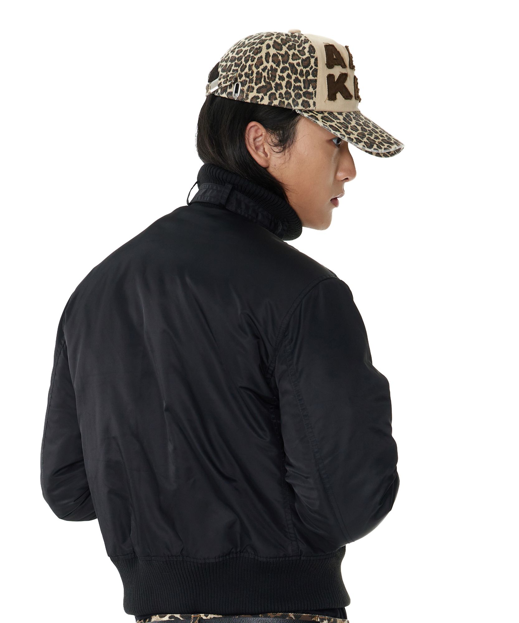 MUSINSA公式 | AAKAM Leopard Patch Cotton Ball Cap (Brown)