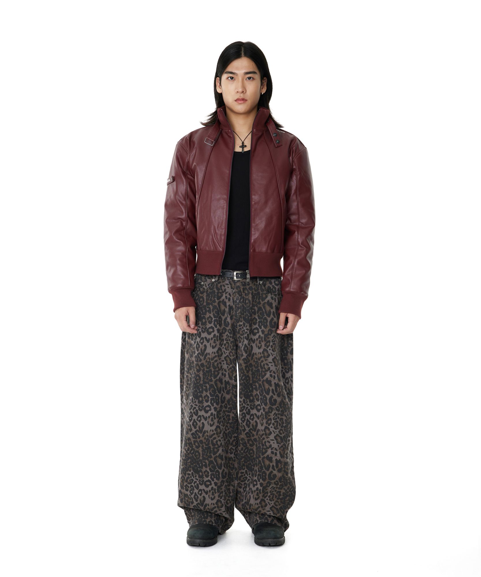 AAKAM ■ Leopard Pattern Cotton Pants MUSINSA | AAKAM Leopard Pattern Cotton Pants (Purple)