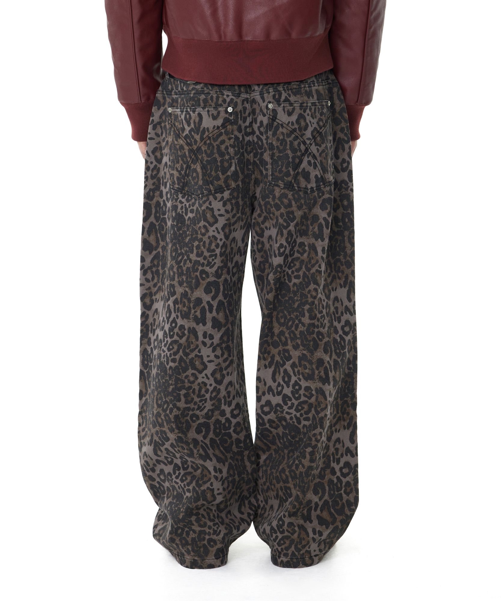 AAKAM ■ Leopard Pattern Cotton Pants AAKAM】Leopard Pattern Cotton Pants | OUR BRAND,AAKAM