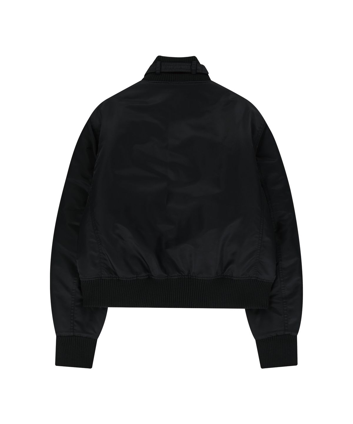 아캄(AAKAM) High-Neck Bomber Jacket (Black)