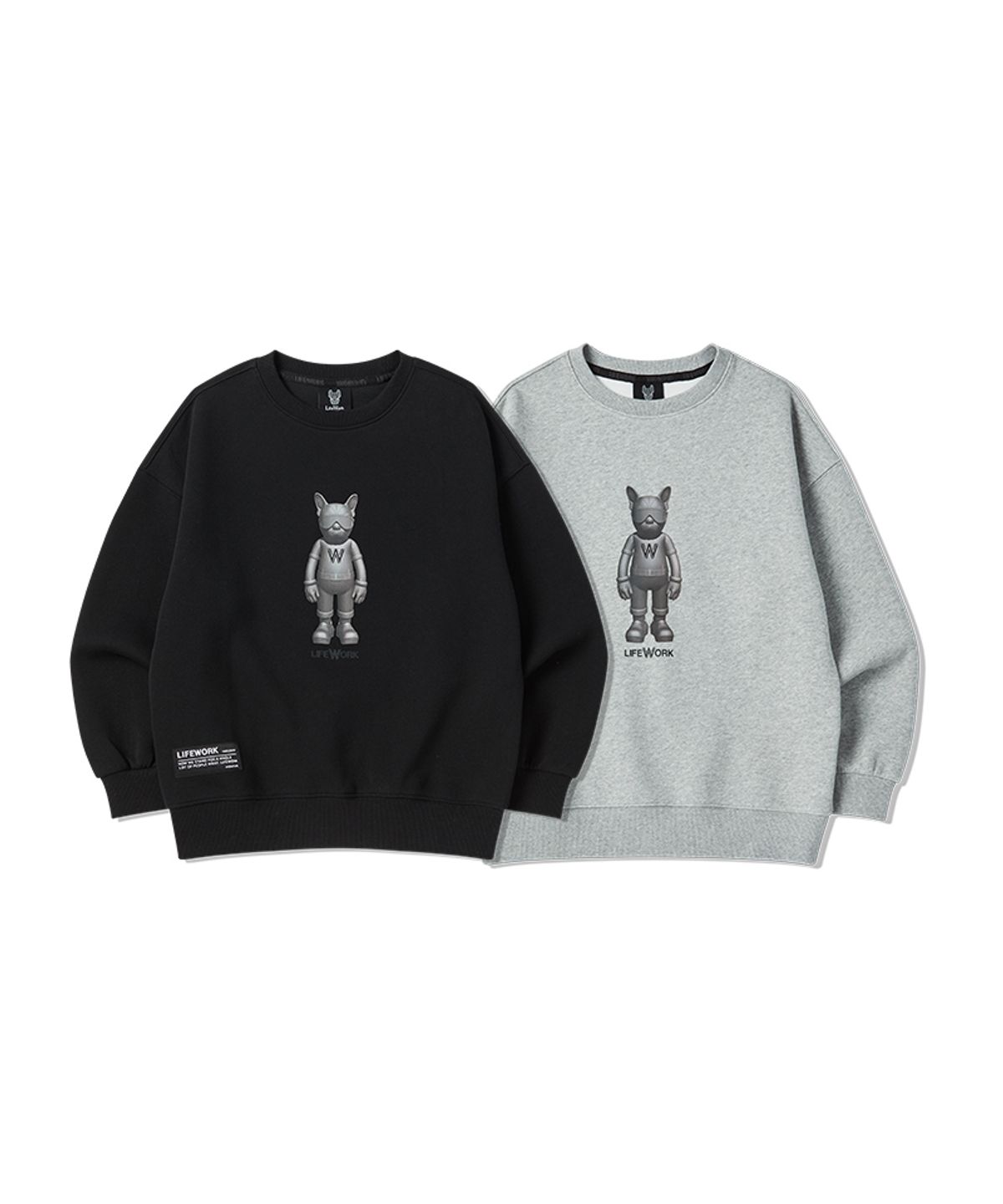 라이프워크 키즈(LIFEWORK KIDS) 키즈) 3D 피규어 맨투맨
