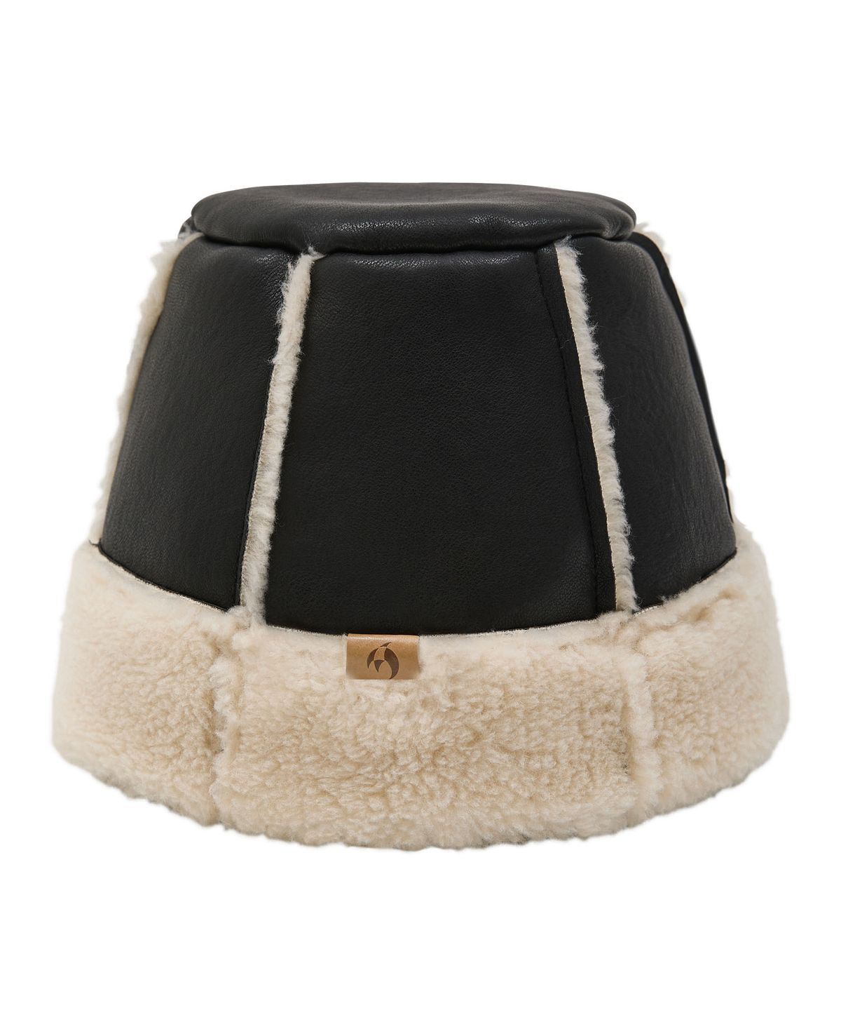 와이케이(WAIKEI) 아티피셜 무스탕 버킷햇 블랙