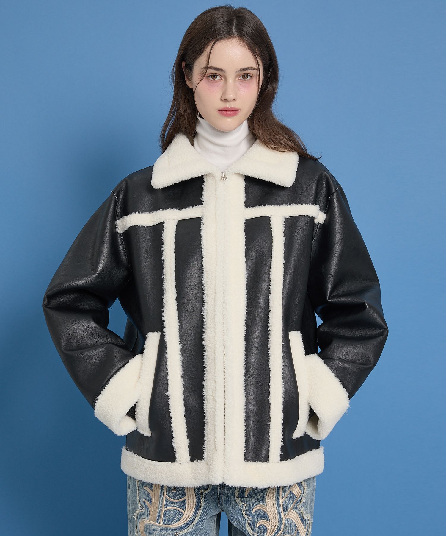 【WAIKEI】Vegan Leather Mustang MUSINSA | WAI KEI Artificial Leather Mustang Black