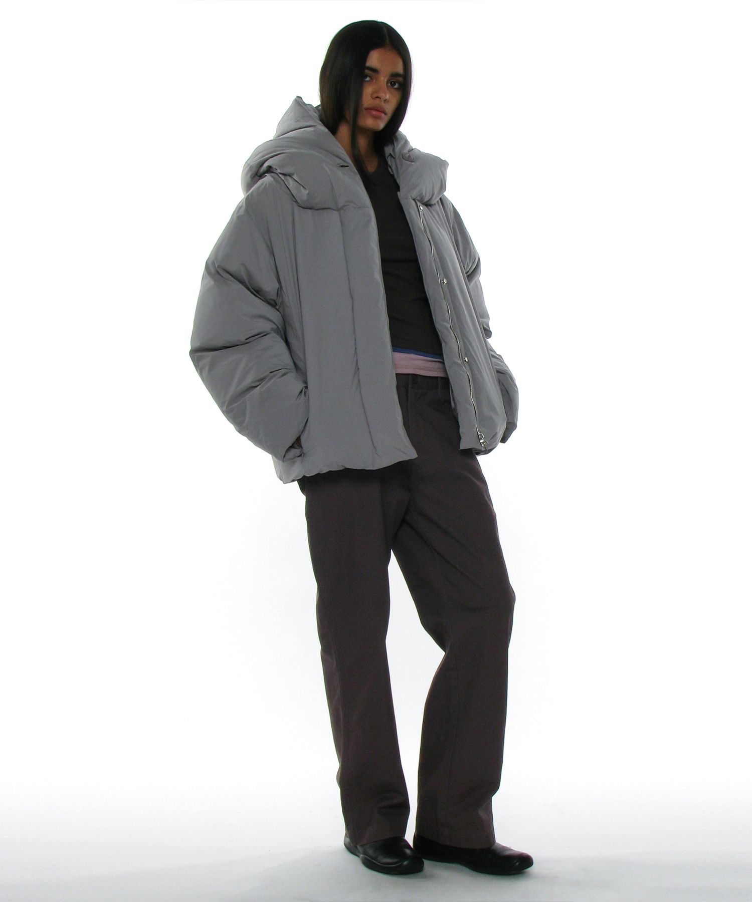 ★PARTIMENTO★ 3M Thinsulate Wide Shawl Collar Parka Red PW- MUSINSA | PARTIMENTO WOMEN 3M Thinsulate Wide Shawl Collar