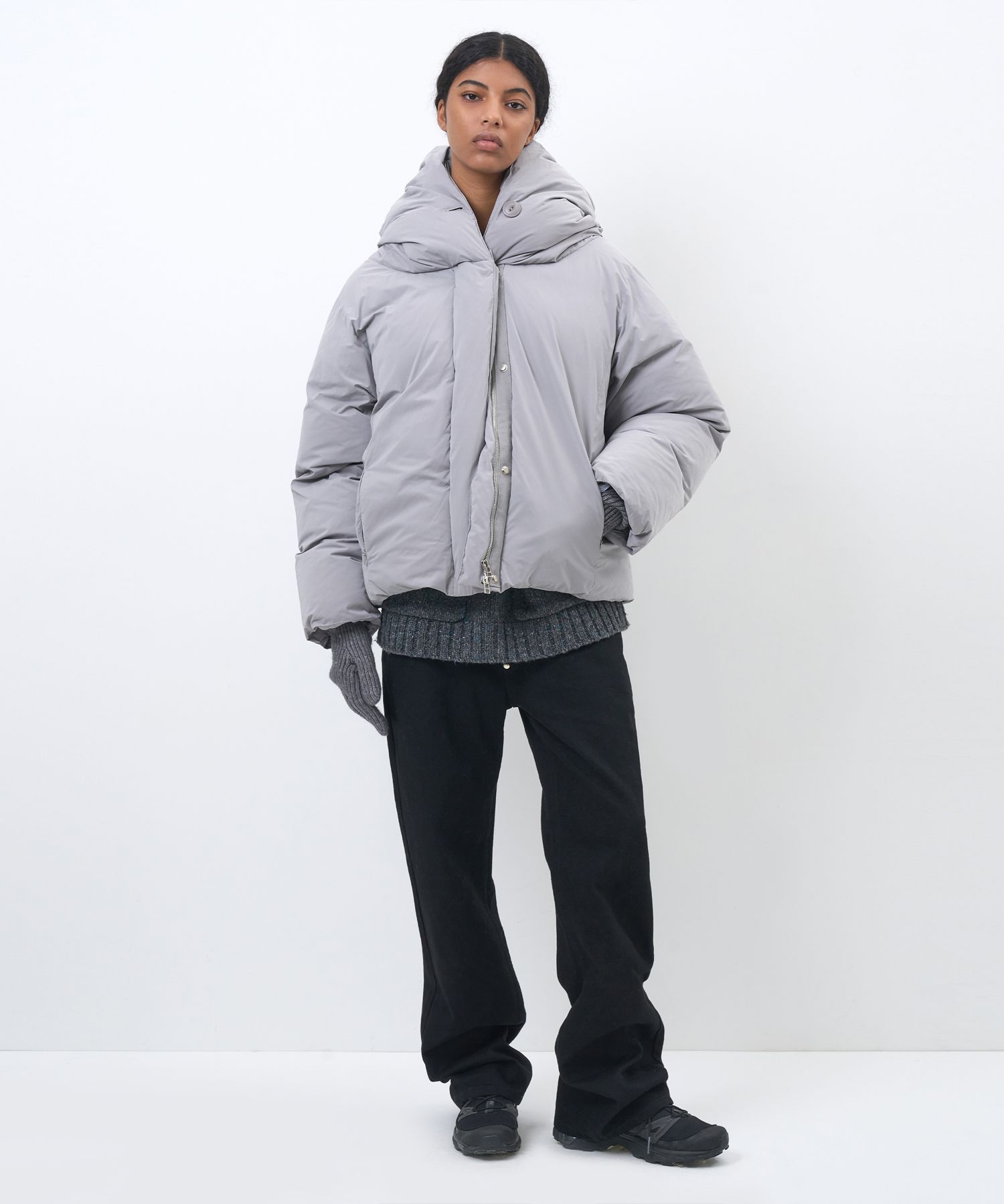 MUSINSA | PARTIMENTO WOMEN 3M Thinsulate Wide Shawl Collar
