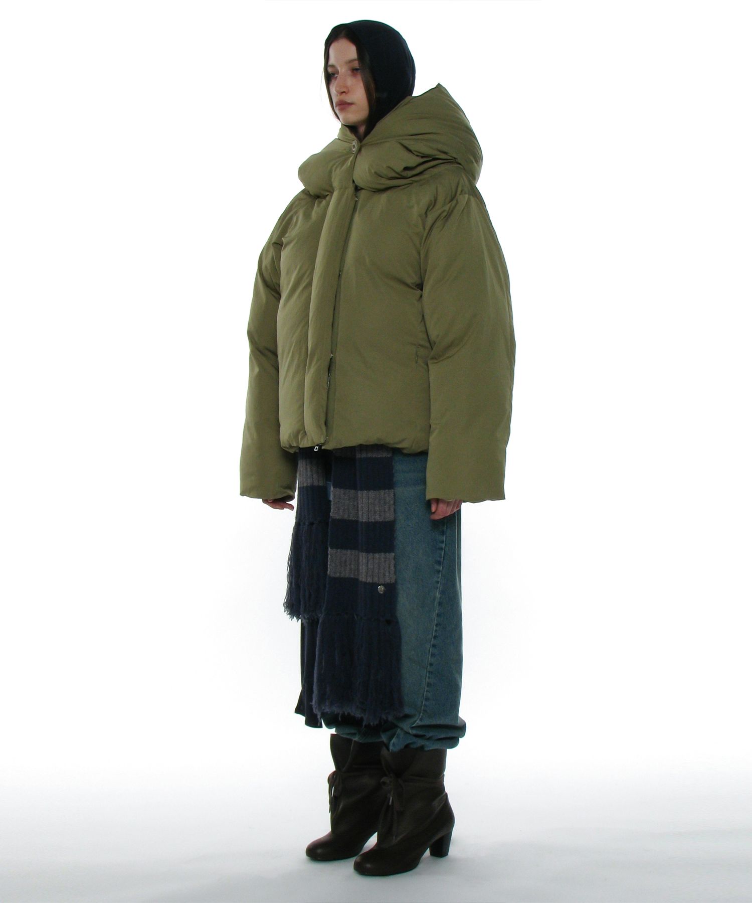 MUSINSA | PARTIMENTO WOMEN 3M Thinsulate Wide Shawl Collar