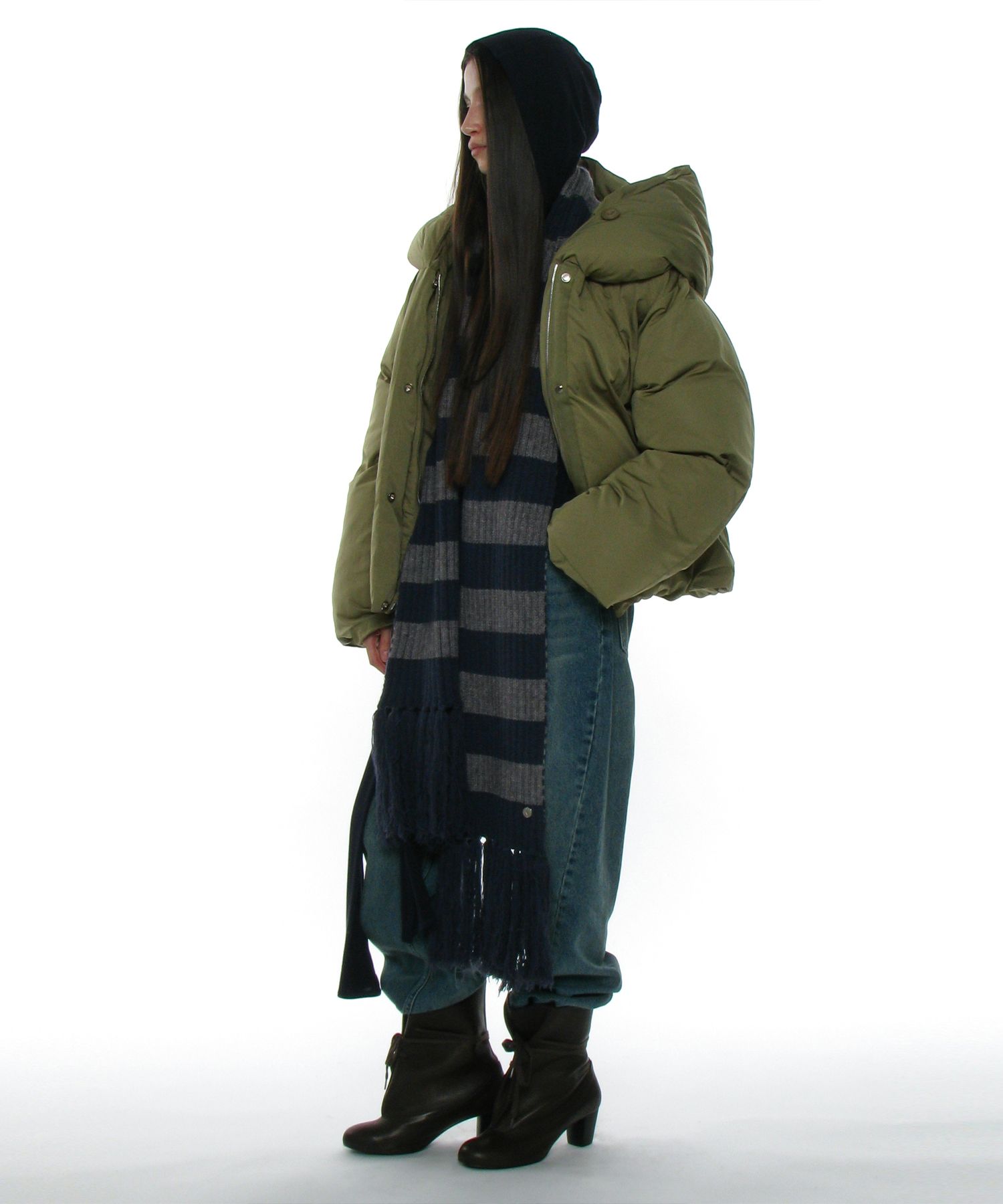 MUSINSA | PARTIMENTO WOMEN 3M Thinsulate Wide Shawl Collar