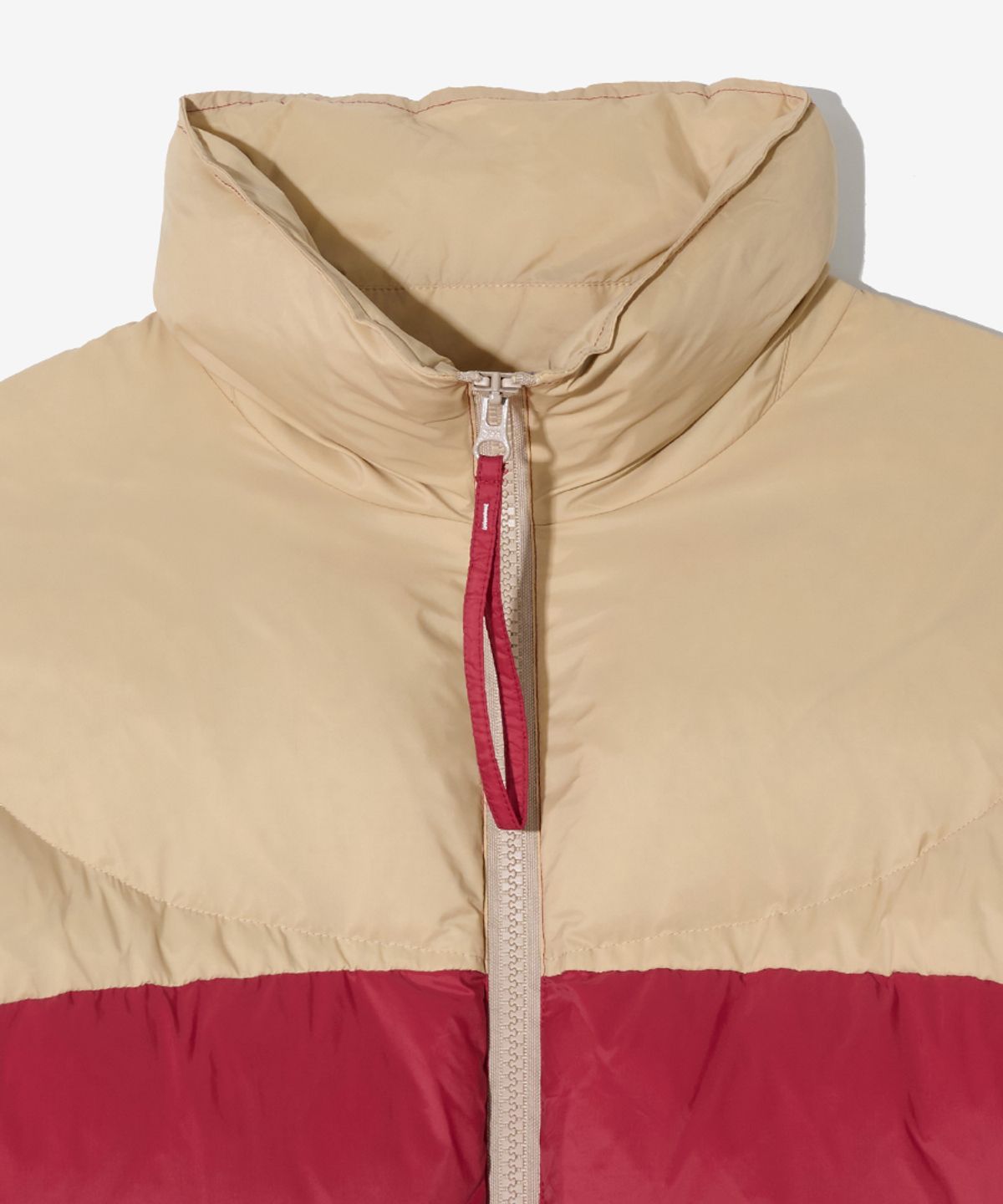 논타입(NONTYPE) CURVED DIVISION PUFFER DOWN (RED)