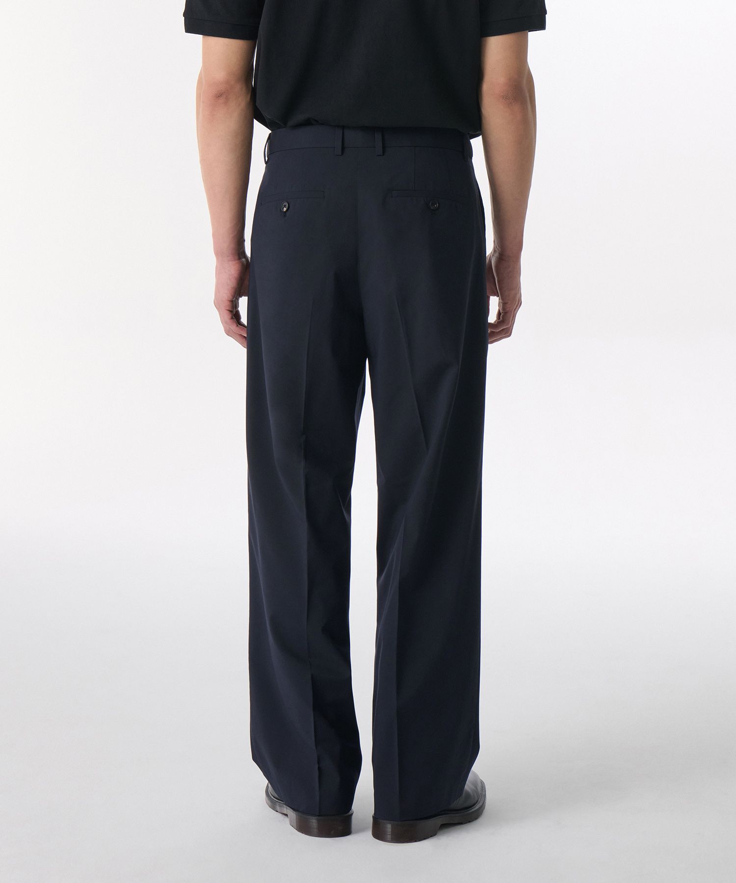★MUSINSA★ WIDE HIDDEN BANDING SLACKS MUSINSA | MUSINSA STANDARD Wide Hidden Banding Slacks _Gunmetal
