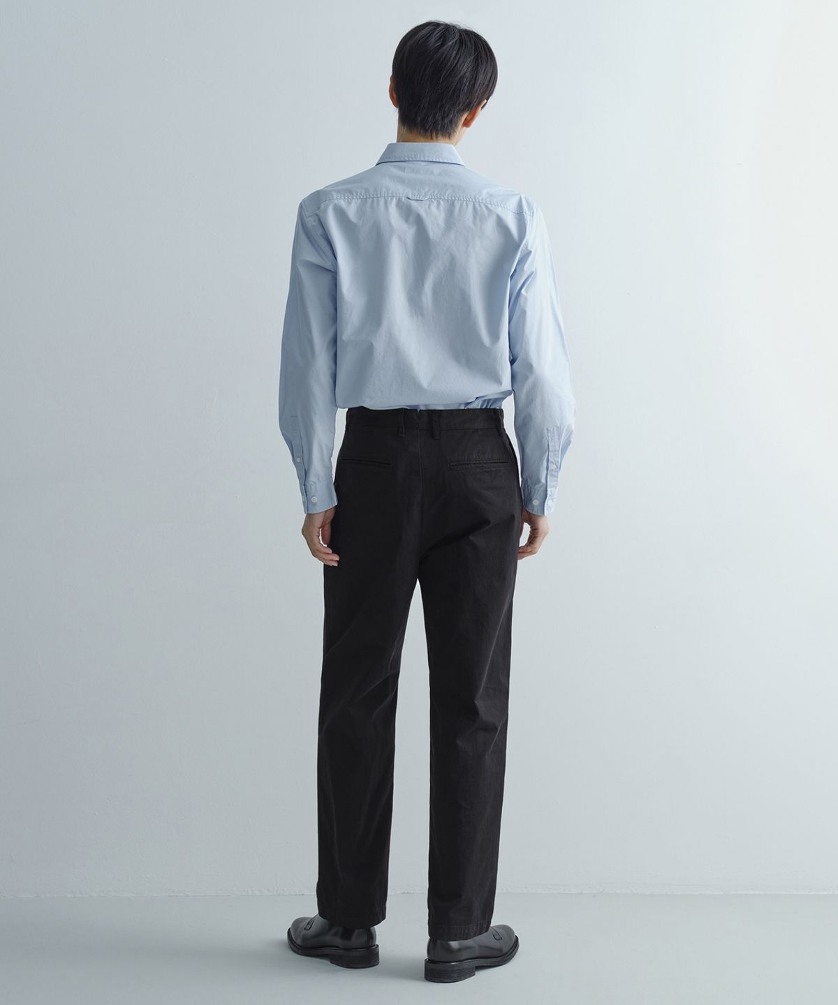 무신사 스탠다드(MUSINSA STANDARD) [시티 워커스] CN 가먼트 다잉 팬츠 [블랙]
