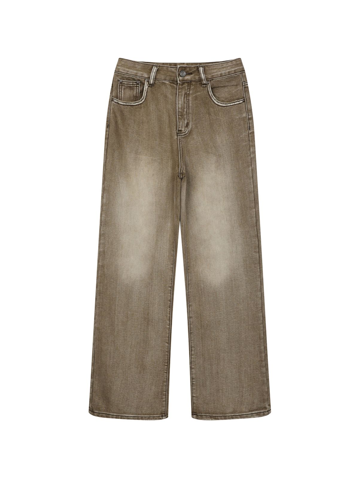 리에떼(REETE) color wahing wide denim pants-U1C45DSL030- U1C45DSL030