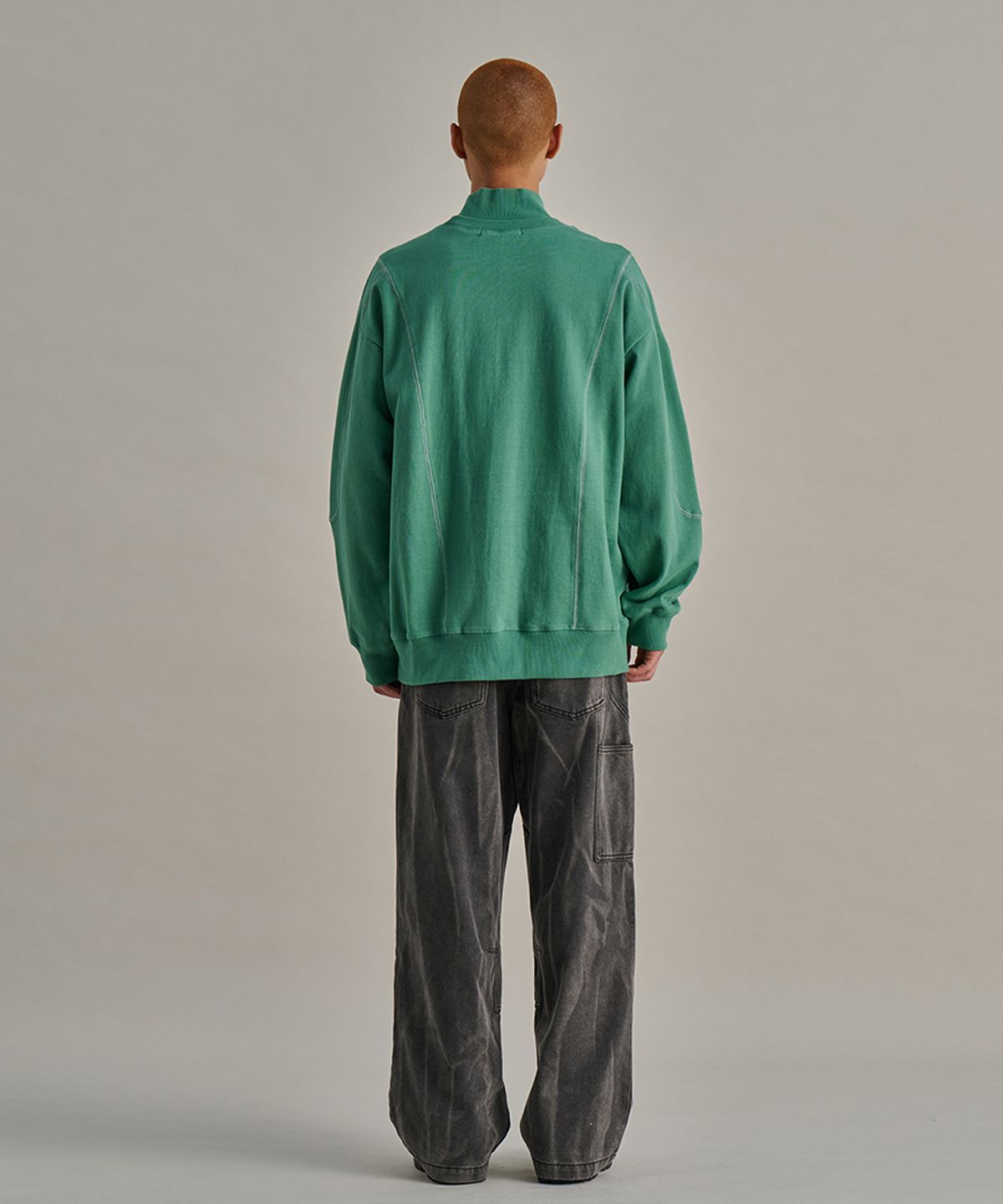 논타입(NONTYPE) TURTLE STITCH SWEATSHIRTS (GREEN)
