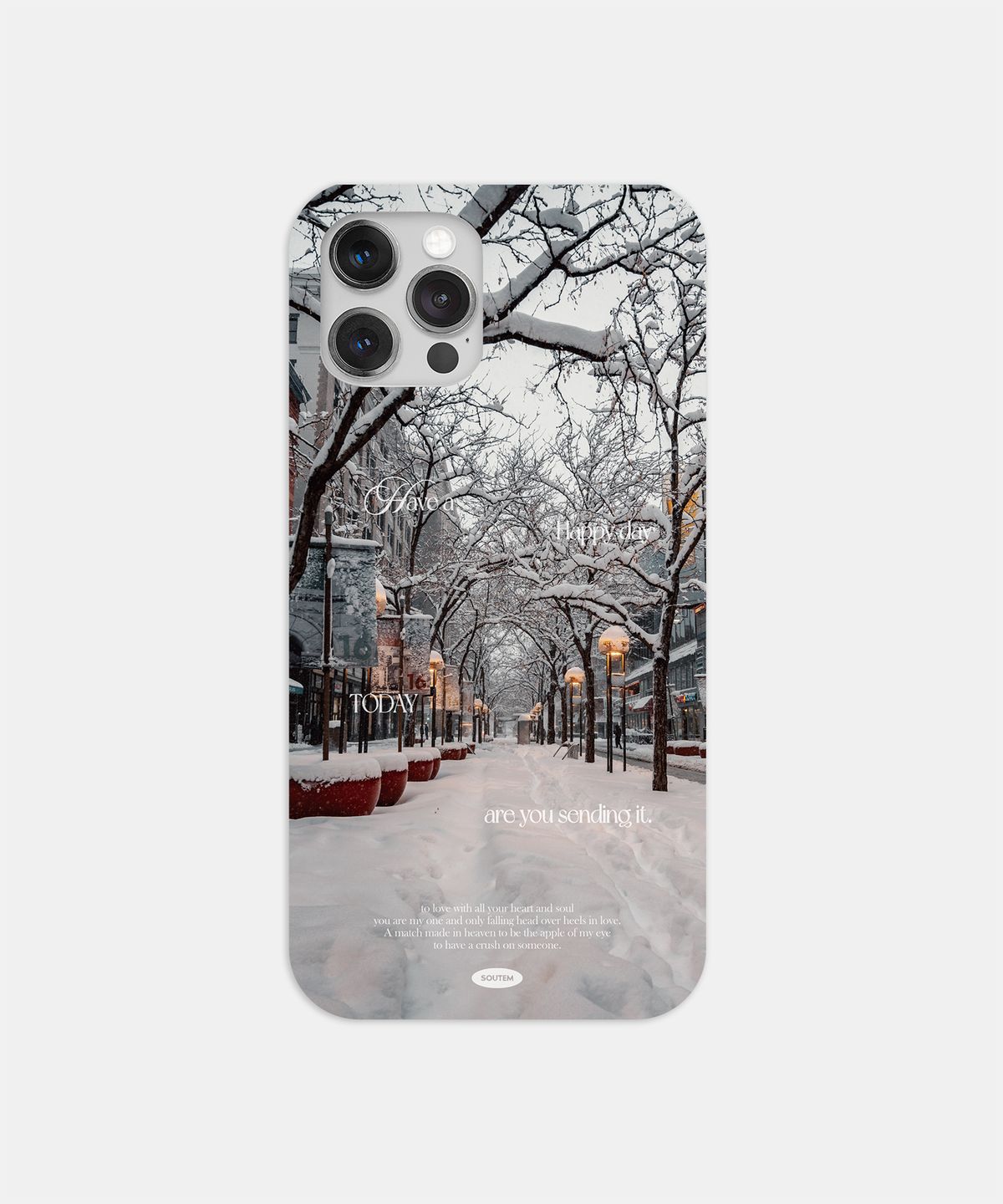 소유템(SOUTEM) Merry Snow Phone Case_Hard