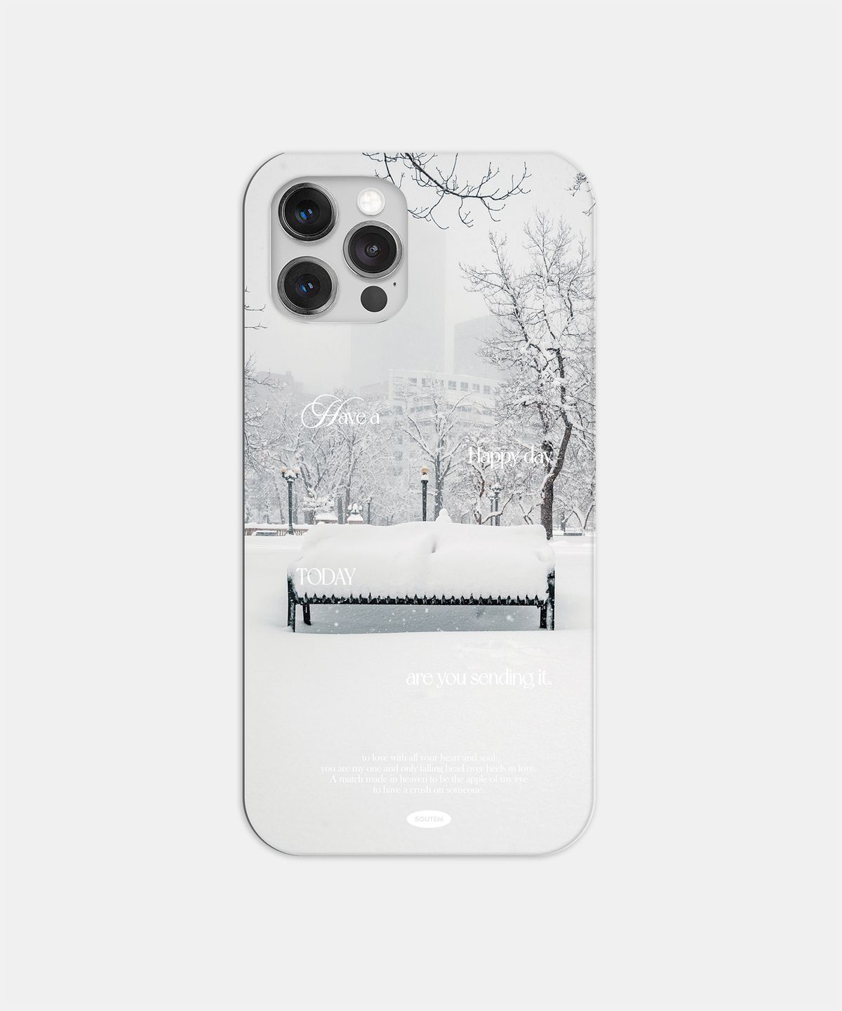 소유템(SOUTEM) Merry Snow Phone Case_Hard