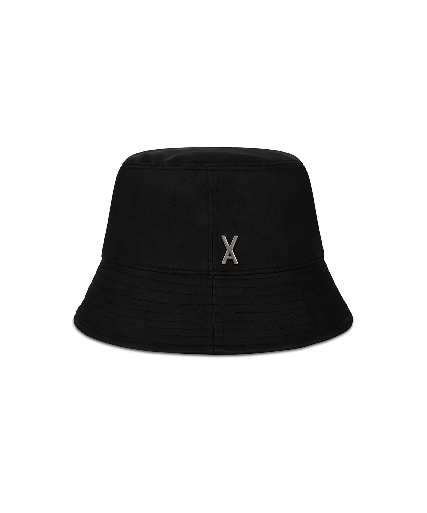 ★VARZAR★ VA stud vegan leather bucket hat black MUSINSA | VARZAR VA Studded Vegan Leather Bucket Hat Black