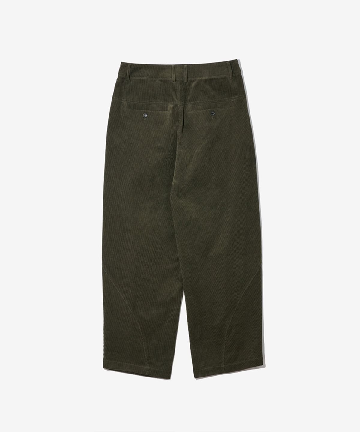 논타입(NONTYPE) CORDUROY ONE TUCK WIDE PANTS (KHAKI)