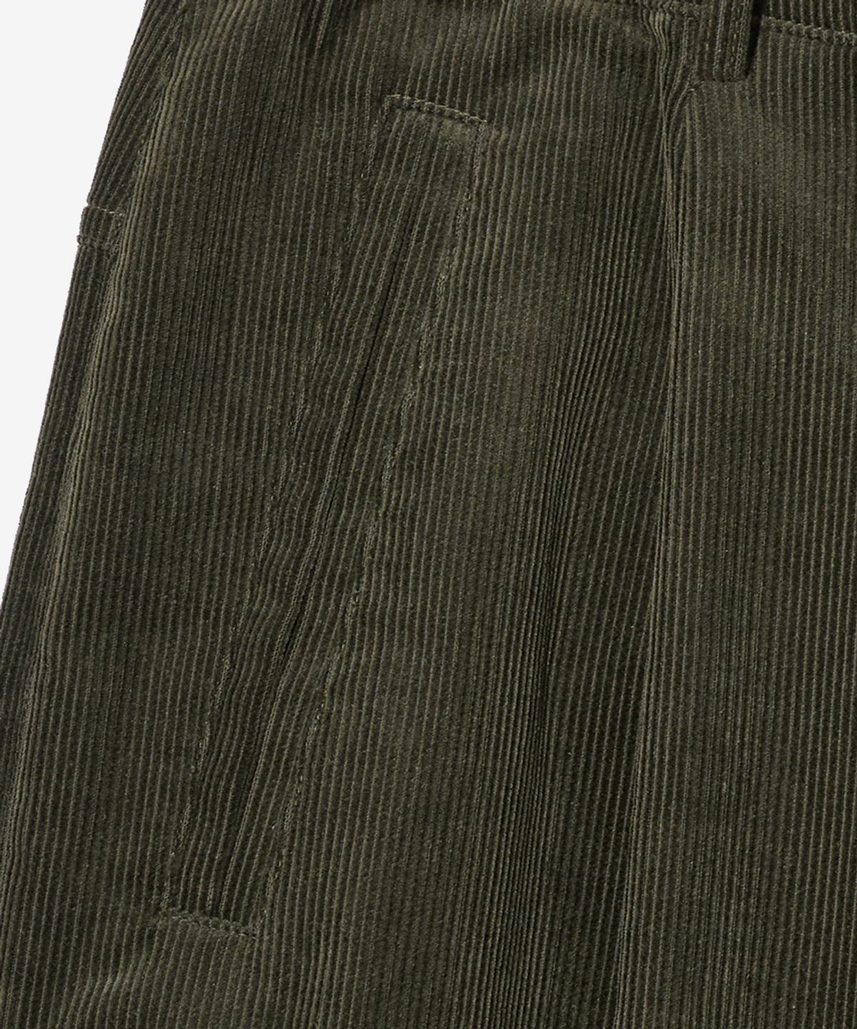 논타입(NONTYPE) CORDUROY ONE TUCK WIDE PANTS (KHAKI)