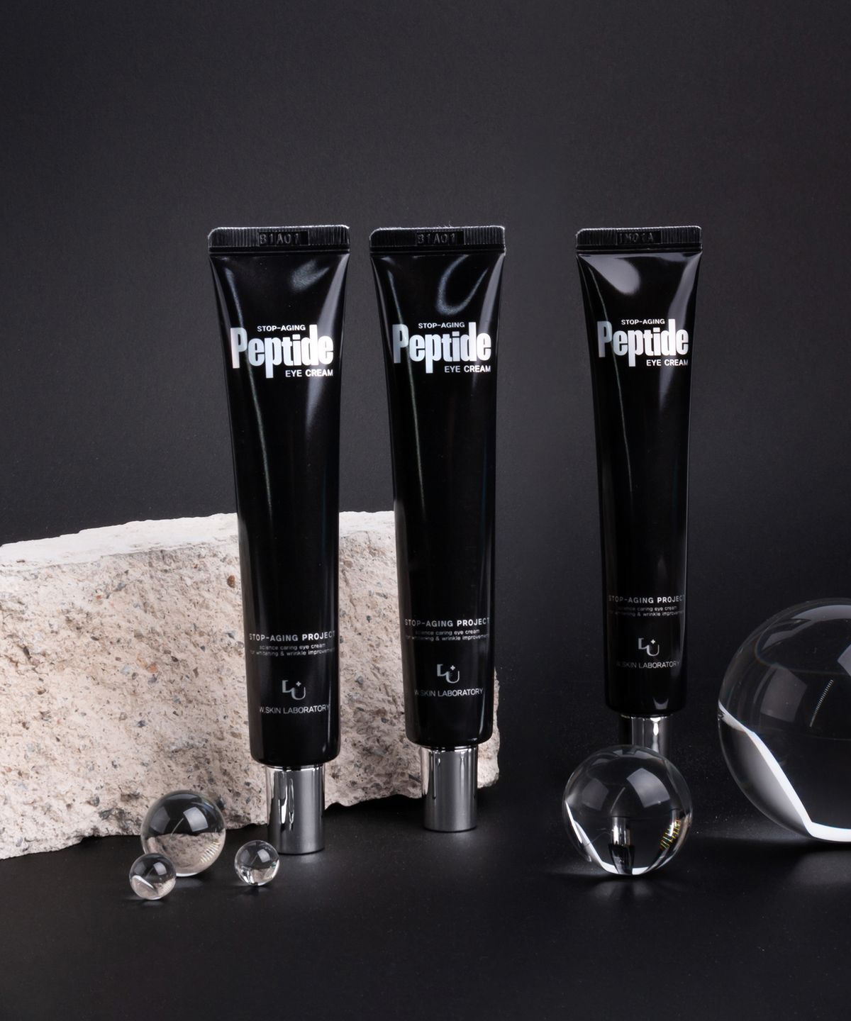 더블유피부연구소(W.SKIN LABORATORY) [ 3 pack ] 스탑에이징 펩타이드 아이크림 30ml