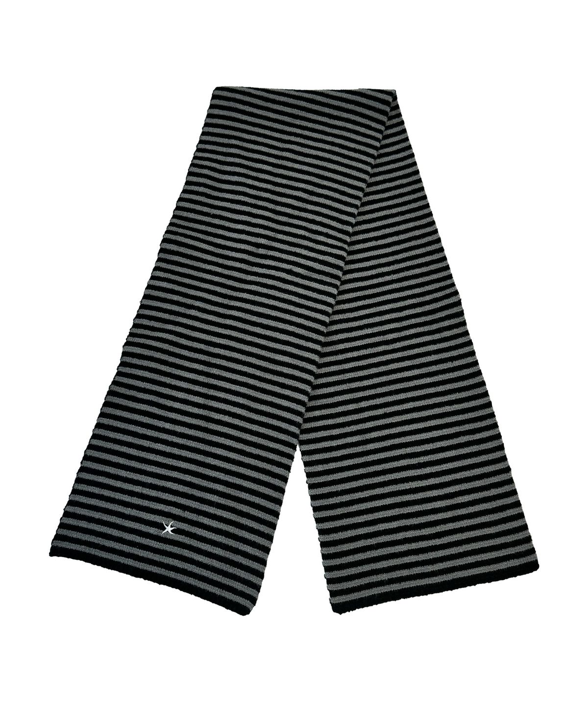 더콜디스트모먼트(THE COLDEST MOMENT) TCM mini logo stripe muffler (black/grey)