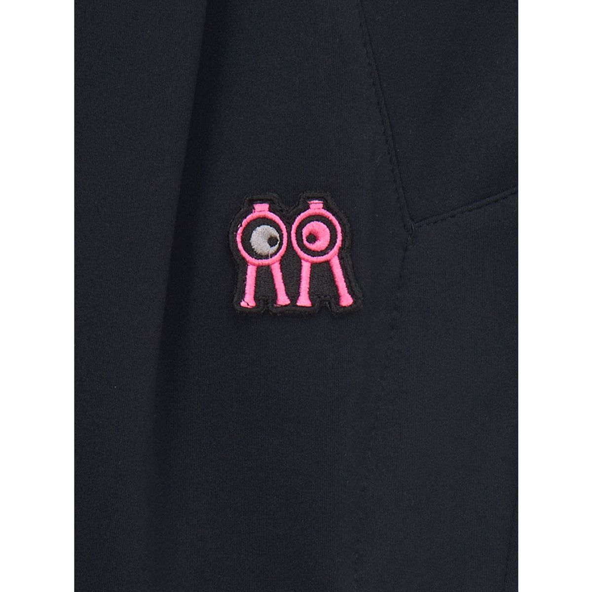 롤링롤라이(ROLLINGROLLEYE) 롤롤 슬라이드 팬츠 블랙 핑크로고 Roll Roll Slide Pants Black Pink Logo