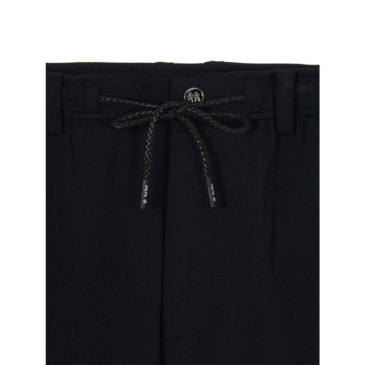 롤링롤라이(ROLLINGROLLEYE) 롤롤 슬라이드 팬츠 블랙 옐로로고 Roll Roll Slide Pants Yellow Logo