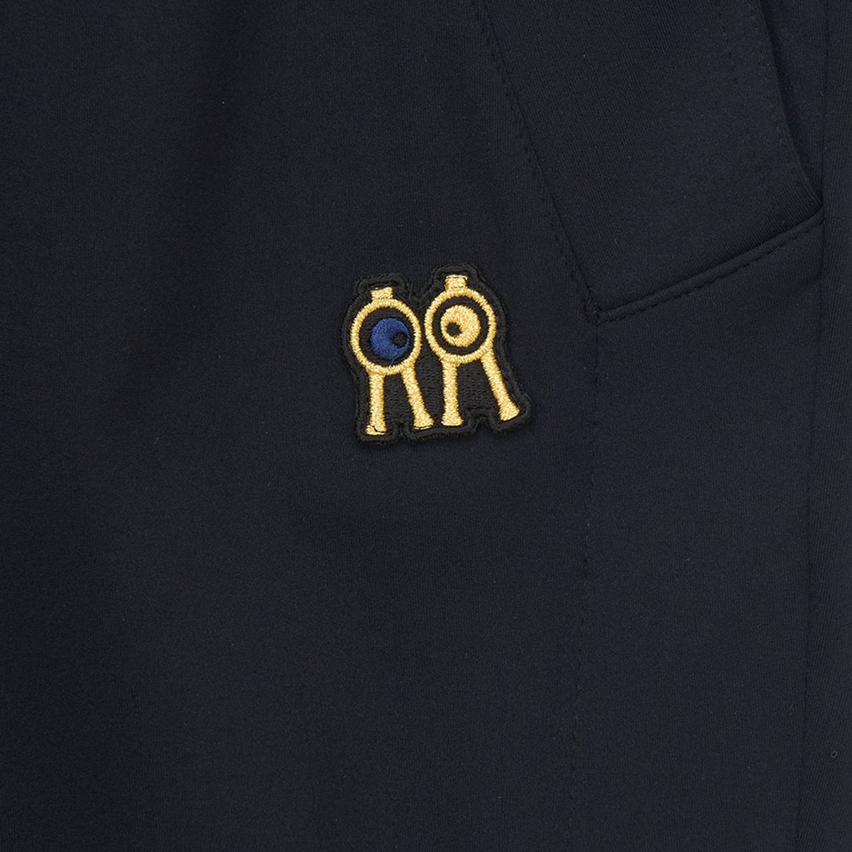 롤링롤라이(ROLLINGROLLEYE) 롤롤 슬라이드 팬츠 블랙 옐로로고 Roll Roll Slide Pants Yellow Logo