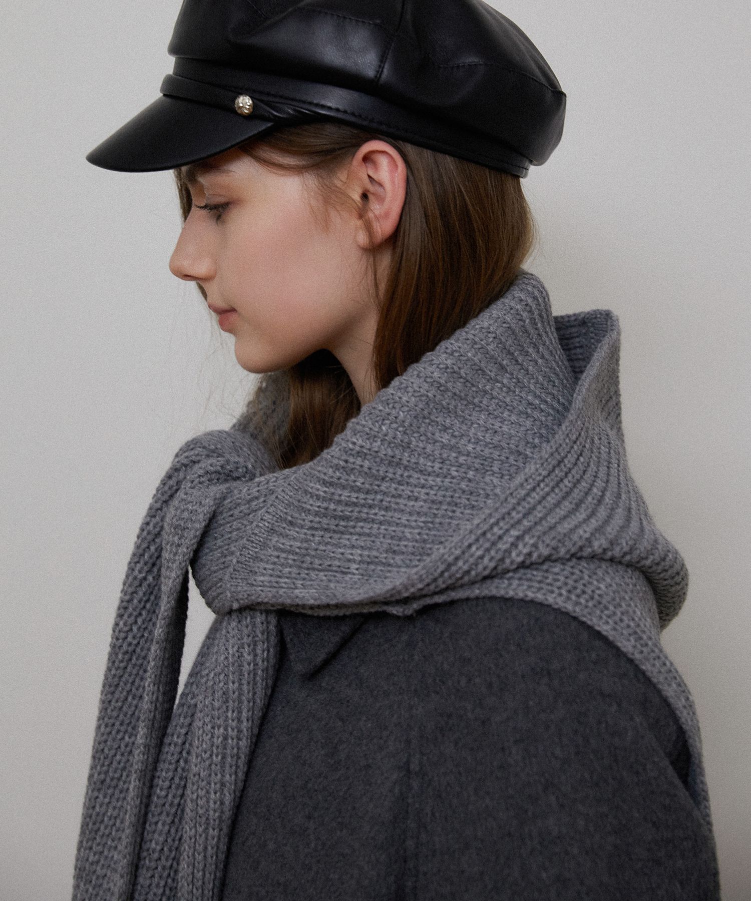 ●TATIANA● Knit Hoodie Shawl Muffler MF8116 Stripe 50066093 MUSINSA | TATIANA Knit Hoodie Shawl Muffler MF8116 3 Colors