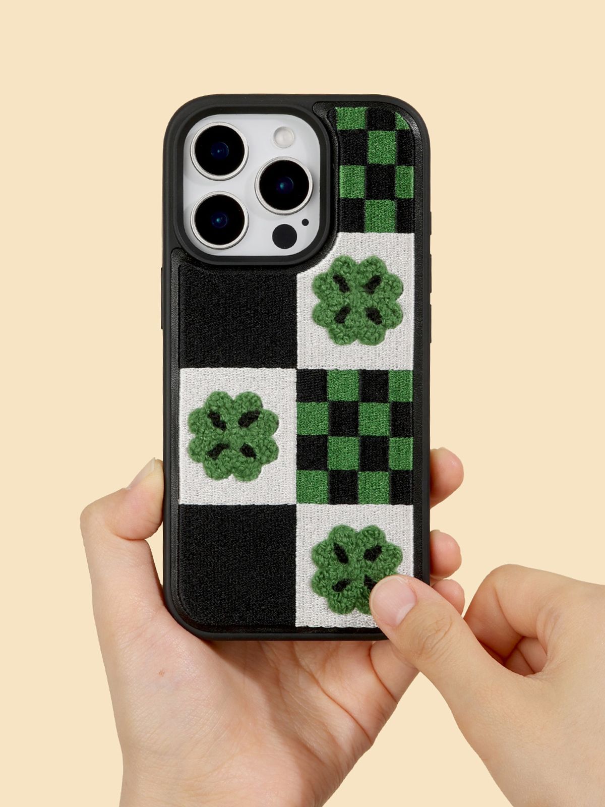 디자인스킨(DESIGNSKIN) 아이폰 뉴 부클 자수 케이스