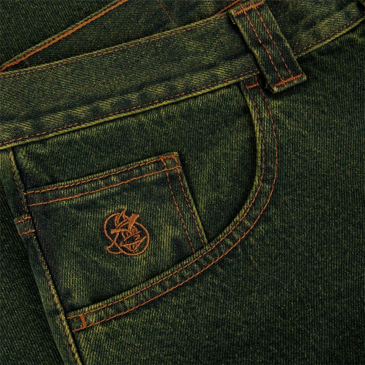 폴라(POLAR) 93 Pants - Chartreuse/Blue