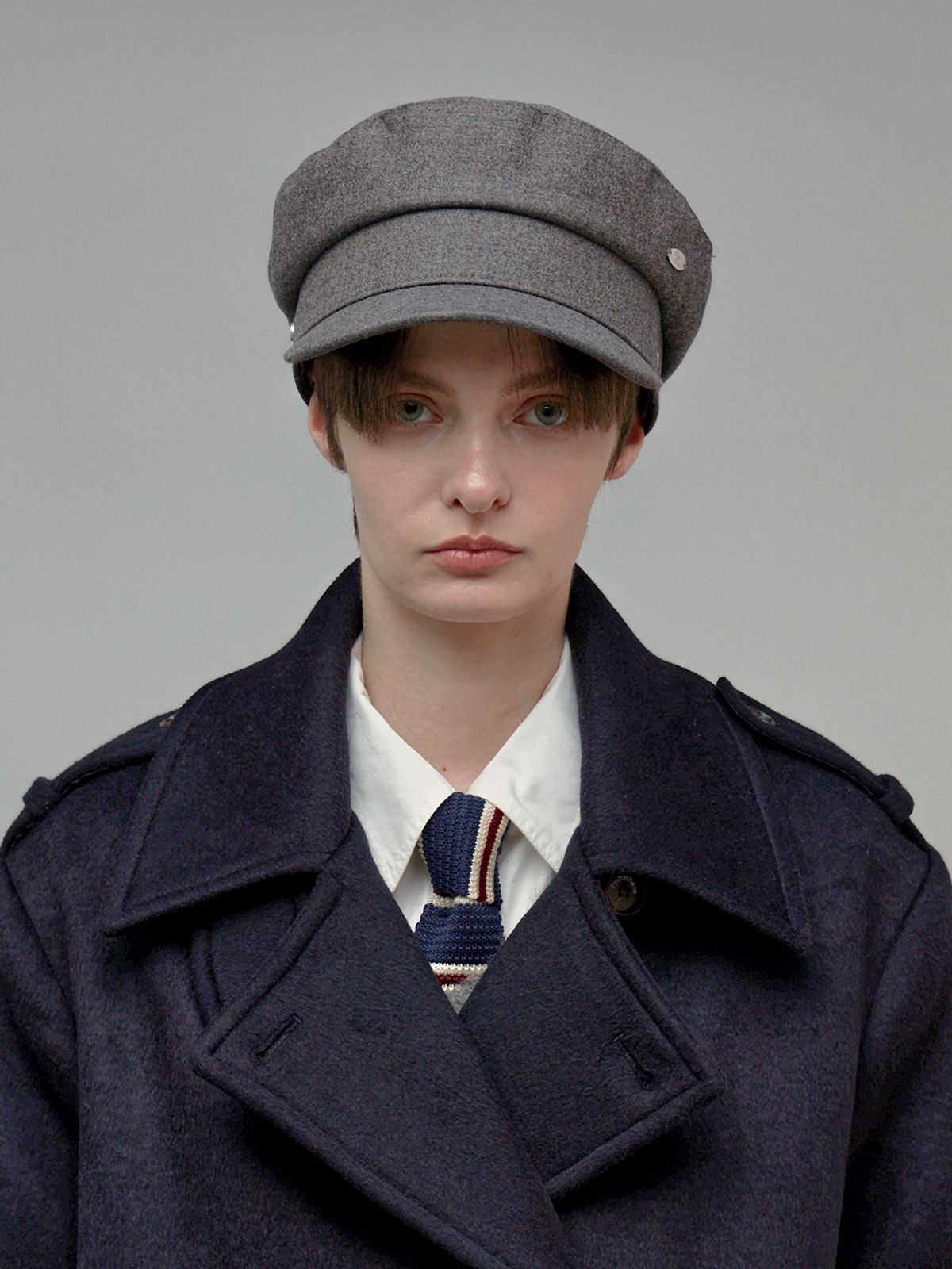 프롬웨얼(FROMWHERE) Newsboy Cap Gray