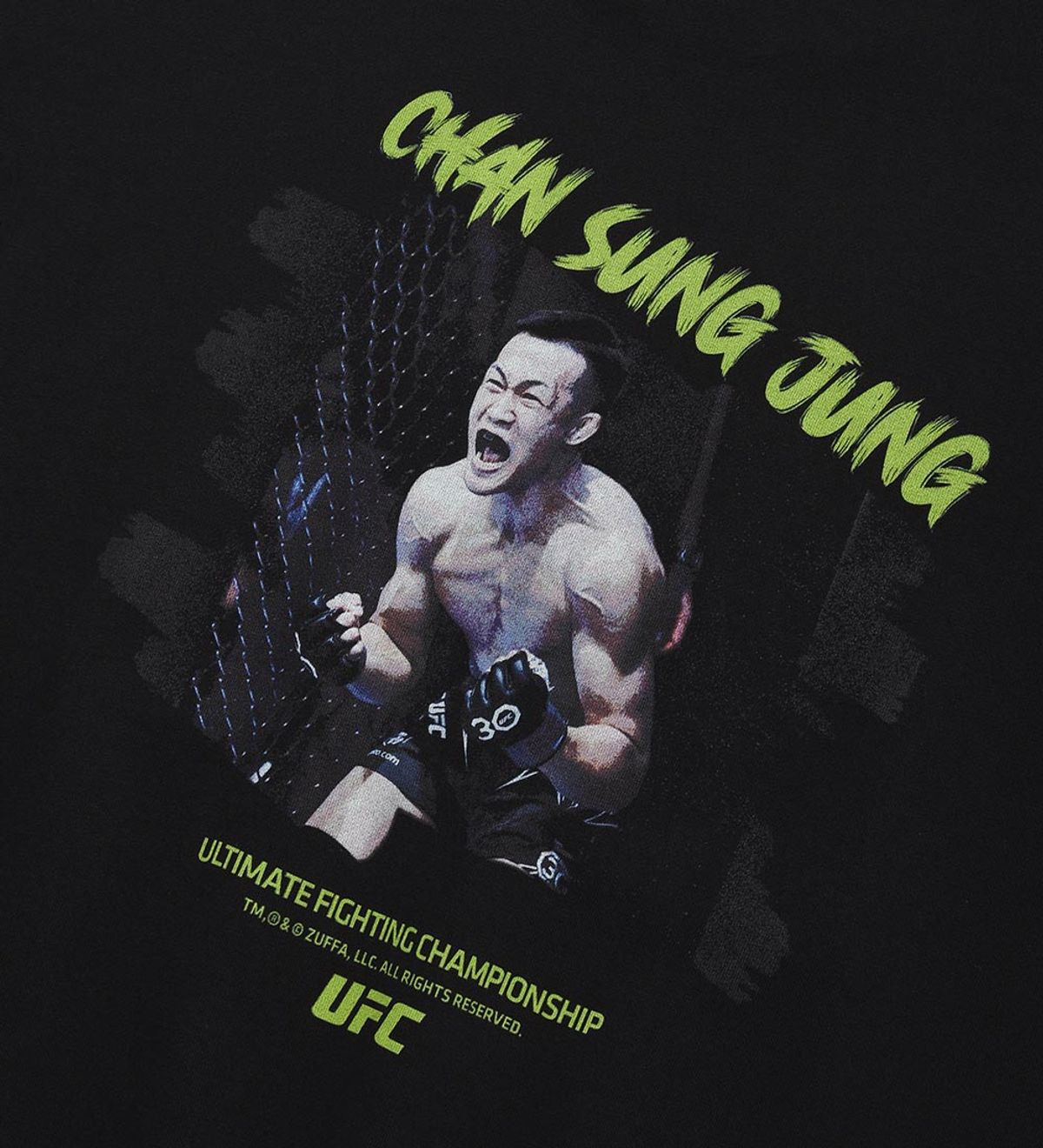유에프씨 스포츠(UFC SPORT) UFC 정찬성 오버핏 후드티 블랙 U2HDV3111BK