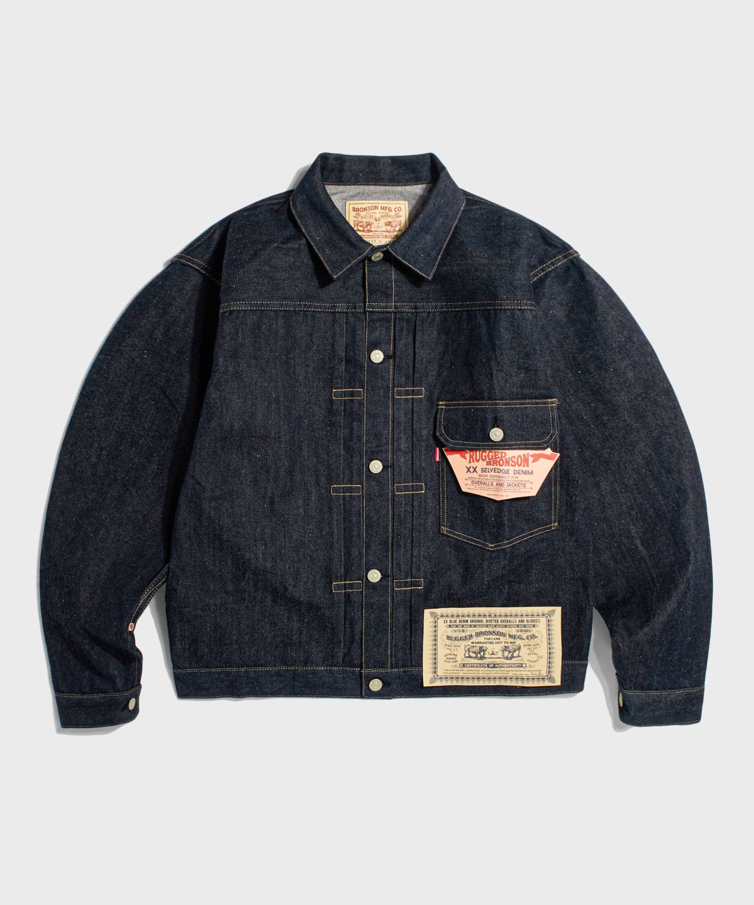 브론슨(BRONSON) 46806XX 1946 NEX Model 1st Selvedge Denim Jacket
