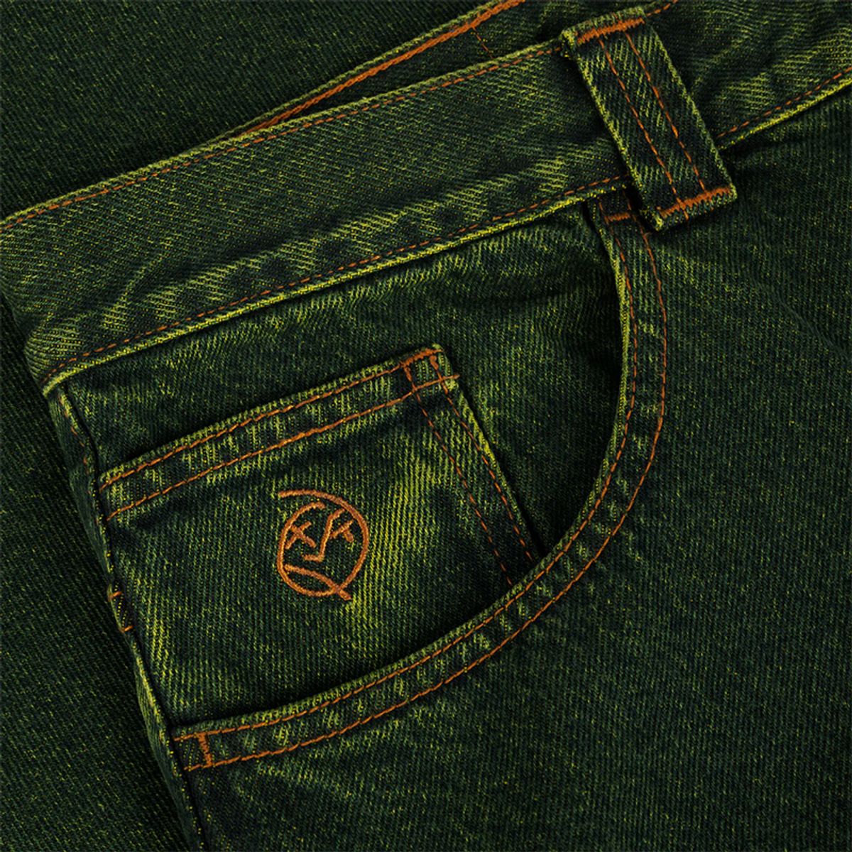 폴라(POLAR) Big Boy Pants [Chartreuse/Blue]