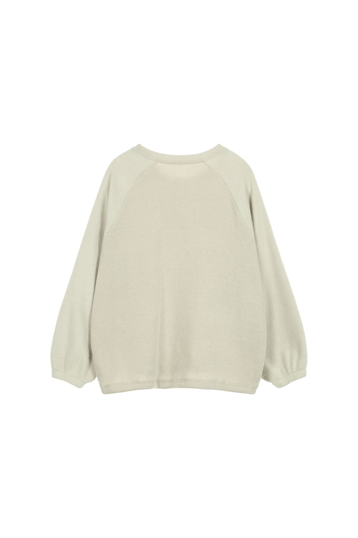 다이닛(DEINET) SMOOTH D LOGO SWEATSHIRTS IN ASH BEIGE