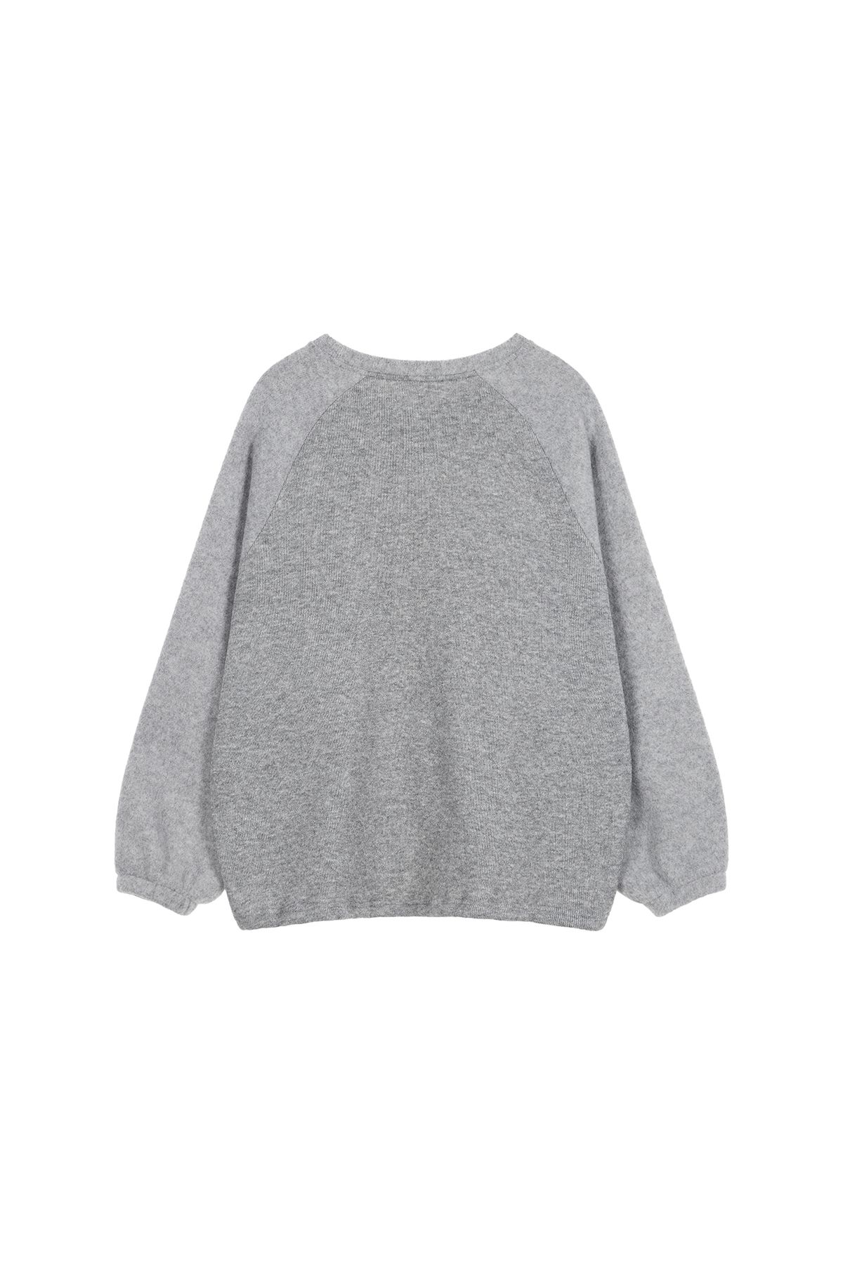 다이닛(DEINET) SMOOTH D LOGO SWEATSHIRTS IN GREY