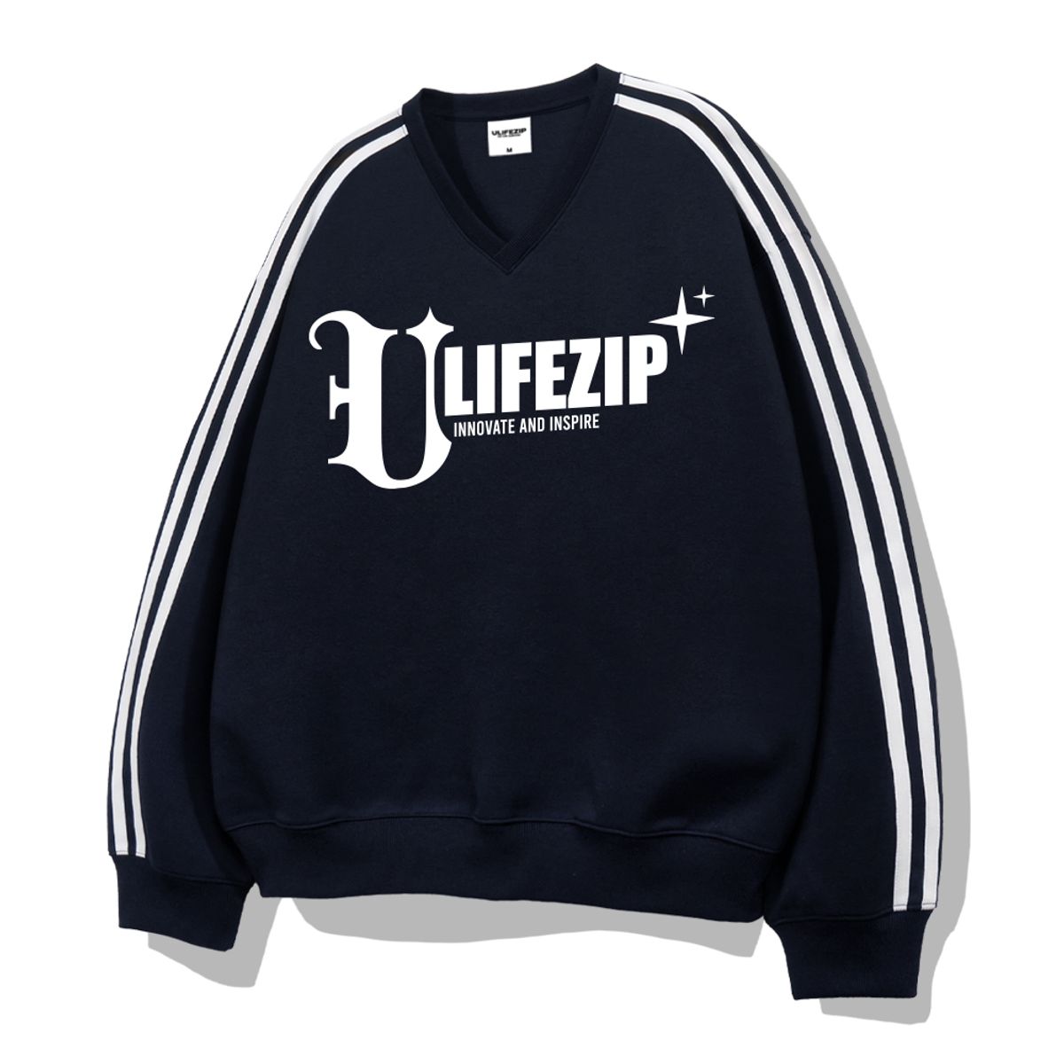 유라이프지(ULIFEZIP) 이노베이션 오버핏 트랙 브이넥 맨투맨 3 Color [ULZV_0005]
