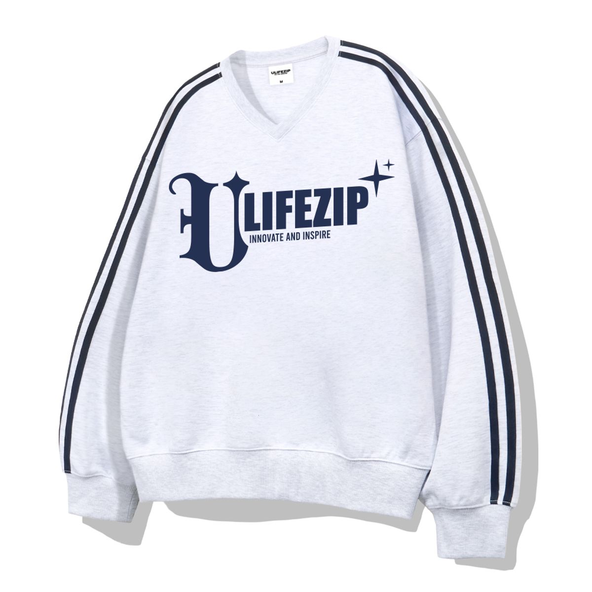 유라이프지(ULIFEZIP) 이노베이션 오버핏 트랙 브이넥 맨투맨 3 Color [ULZV_0005]