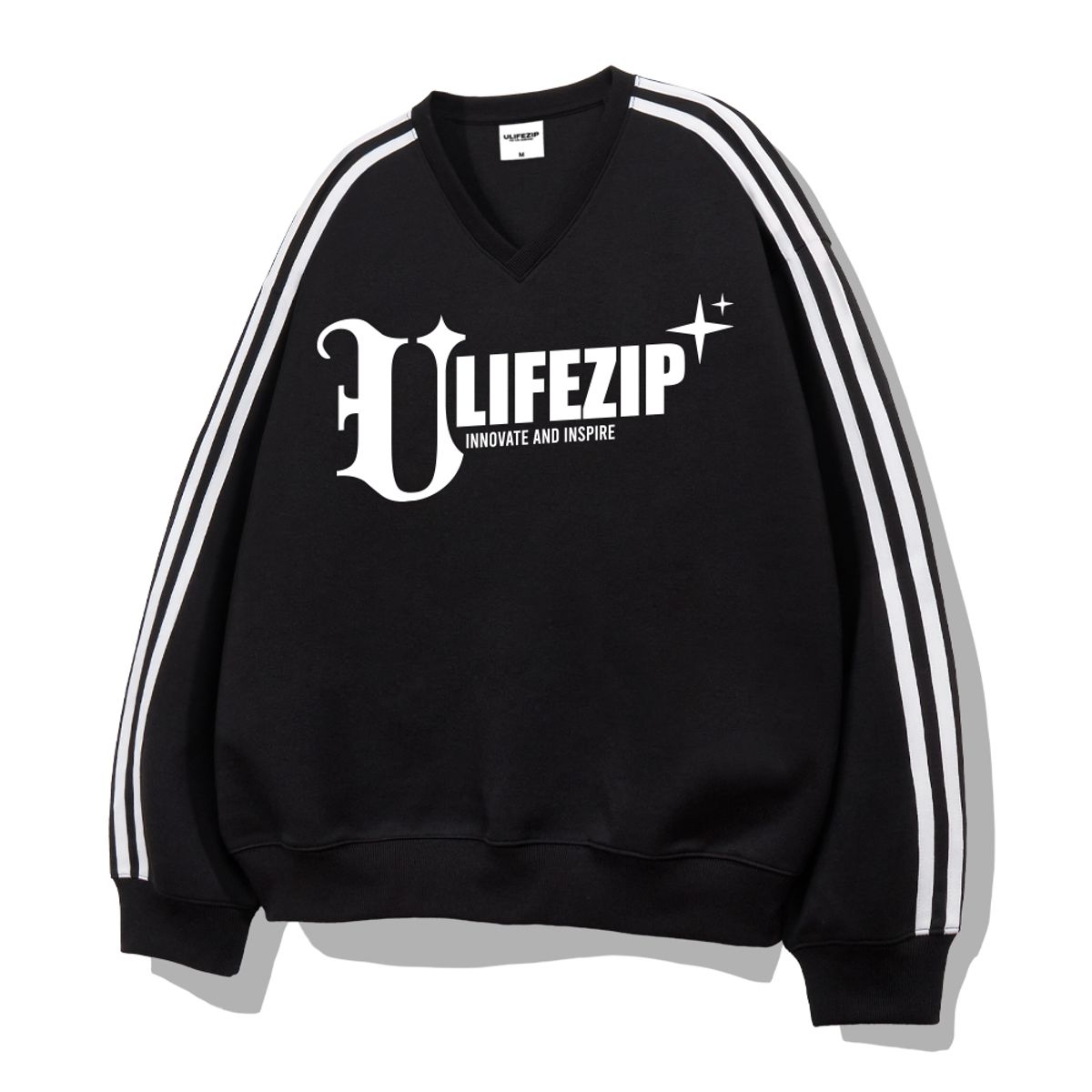 유라이프지(ULIFEZIP) 이노베이션 오버핏 트랙 브이넥 맨투맨 3 Color [ULZV_0005]