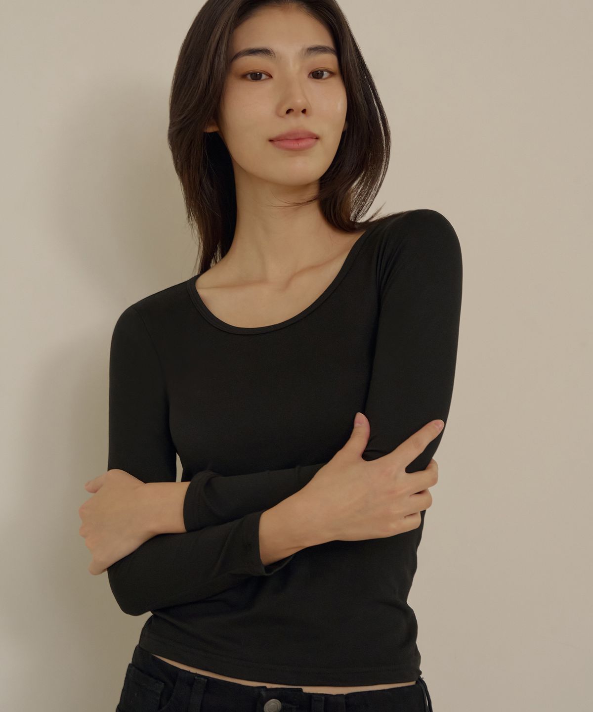 마른파이브(MARN5) [2-pack] 히트터치 슬림핏 U넥 베이직 티셔츠