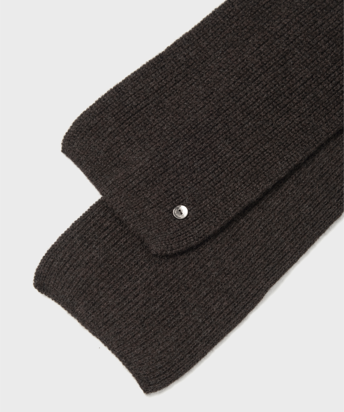 넌블랭크(NONBLANK) W100 숏 머플러_MELANGE BROWN