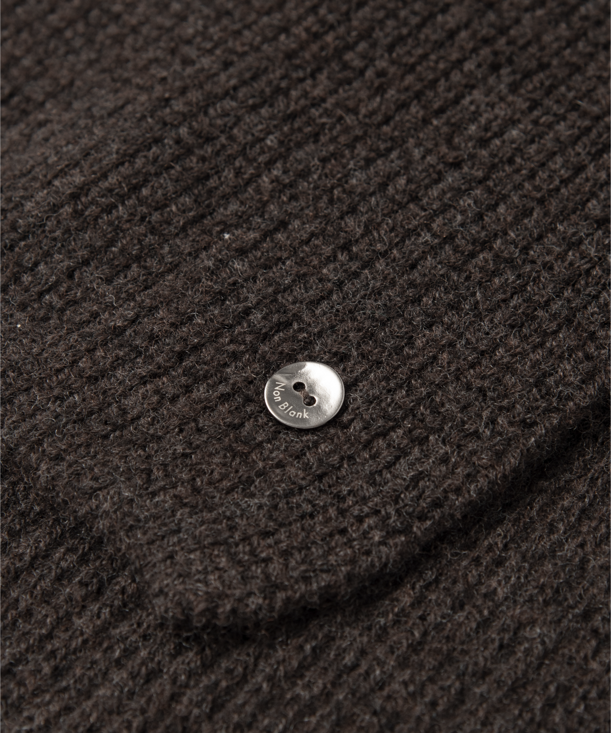 넌블랭크(NONBLANK) W100 숏 머플러_MELANGE BROWN