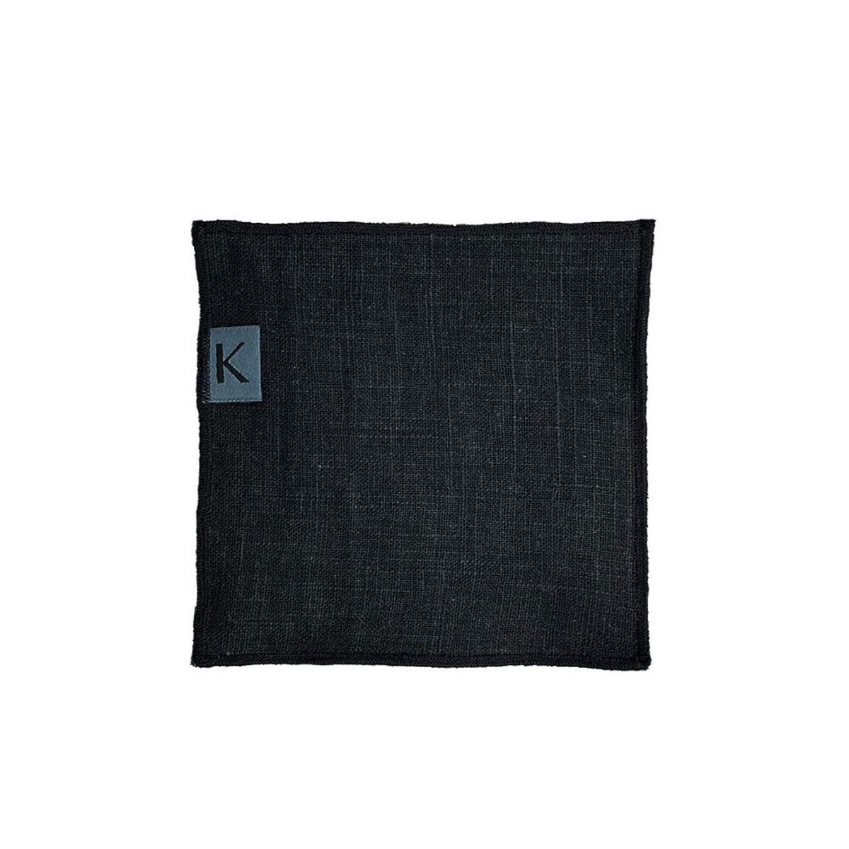 칸드(KAND) Black Typewriter Linen 코스터