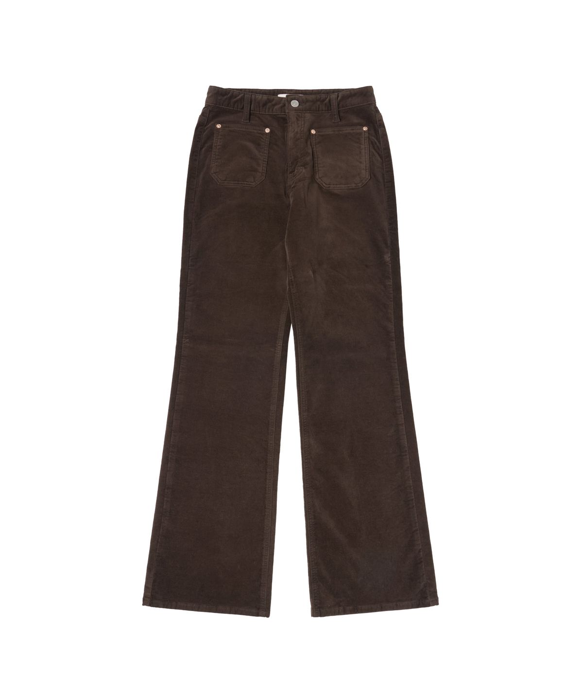 반원 아틀리에(VANONE ATELIER) P3218 프론트 포켓 플레어 팬츠_Brown