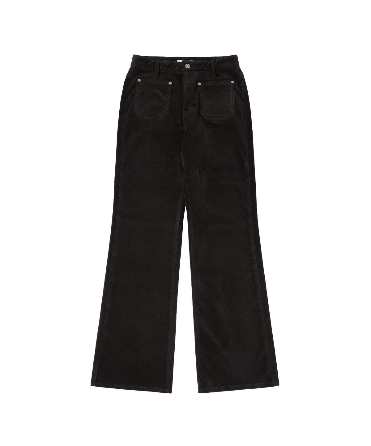 반원 아틀리에(VANONE ATELIER) P3218 프론트 포켓 플레어 팬츠_Black