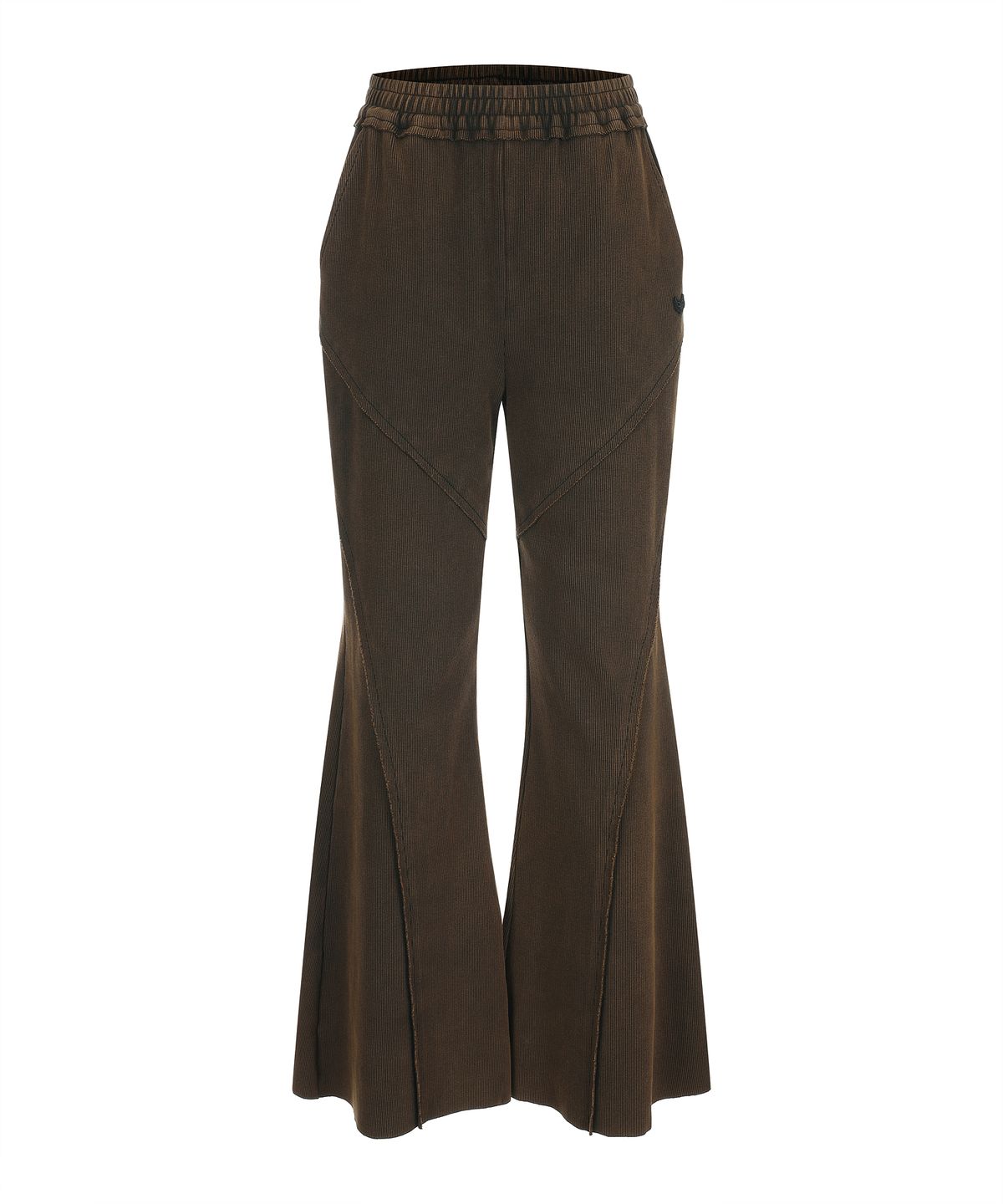 라라폭스(LALAFOX) BOOTCUT  SEAM LINE PANTS DARK BROWN BQ4CP003