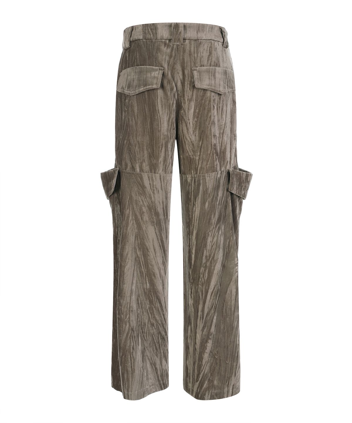 라라폭스(LALAFOX) PLEATS VELVET  CARGO PANTS BRONZE BQ4WP005