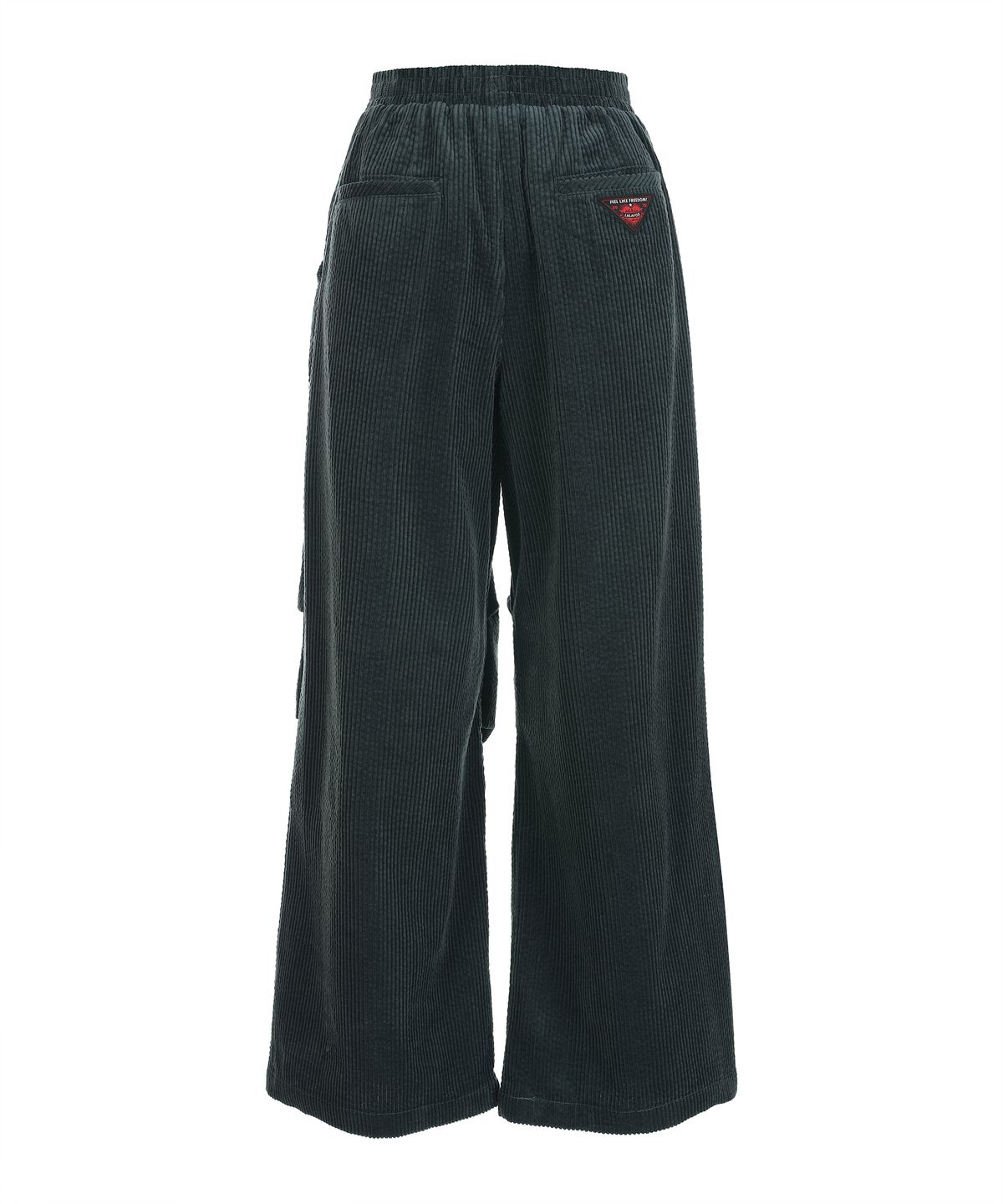 라라폭스(LALAFOX) CORDUROY WIDE PANTS CHARCOAL BQ4WP004